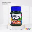Tinta para vidro vitro 150 base agua com 37ml cor verde musgo