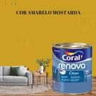 Tinta Parede Amarelo Acrílica Fosca Renova 800ml
