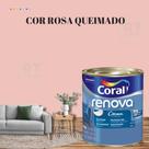 Tinta Parede Rosa Claro Acrílica Fosca Coral Renova 800ml Tinta Parede Rosa Claro Acrílica Fosca Coral Renova 800ml