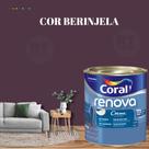 Tinta Parede Roxo Açaí Acrílica Fosca Coral Renova 800ml Tinta Parede Roxo Açaí Acrílica Fosca Coral Renova 800ml