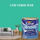 Tinta Parede Verde Acrílica Fosca Coral Renova 3,2L