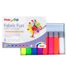 Tinta Pentel Fabric Fun 8 Cores Fluorescente