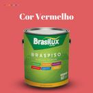 Tinta Piso Externa Acrílica Cores 3,2 litros Lavável Antimofo Brasilux Braspiso /Azul / Amarela / Cinza / Cinza Chumbo / Preta / Verde