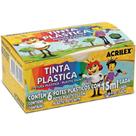 Tinta Plástica 6 Cores 15ML Pacote com 12