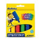 Tinta Plástica Acrilex Plastic Paint 20ml com 6 Cores 03206