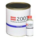 Tinta pu preto universal 600 ml - 2001 + catalisador