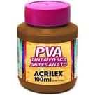 Tinta pva Acrilex fosca castanho claro 815 100ml Tinta pva Acrilex fosca castanho claro 815 100ml