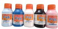 Tinta PVA Fosca 100ml KIT 05 cores Corfix