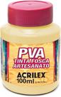 Tinta PVA Fosca 100ml Ref 529 Marfim Acrilex