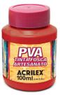 Tinta PVA Fosca 100ml Ref 805 Goiaba Queimada Acrilex Tinta PVA Fosca 100ml Ref 805 Goiaba Queimada Acrilex