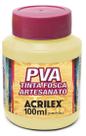 Tinta PVA Fosca 100ml Ref 808 Amarelo Bebe Acrilex Tinta PVA Fosca 100ml Ref 808 Amarelo Bebe Acrilex