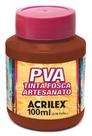 Tinta PVA Fosca 100ml Ref 815 Castanho Claro Acrilex