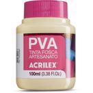 Tinta PVA Fosca para Artesanato 100ML COR Areia Pacote com 06
