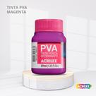 Tinta pva fosca para artesanato com 37ml cor magenta