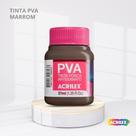 Tinta pva fosca para artesanato com 37ml cor marrom escuro