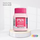 Tinta pva fosca para artesanato com 37ml cor rosa bebe Tinta pva fosca para artesanato com 37ml cor rosa bebe
