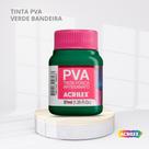 Tinta pva fosca para artesanato com 37ml cor verde bandeira