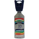 Tinta Relevo Dimensional Metálica Prata 35ML PCT com 06