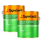 Tinta Rende & Cobre Muito Branco Neve 3,6L C/ 2 Und Suvinil Tinta Rende & Cobre Muito Branco Neve 3,6L C/ 2 Und Suvinil