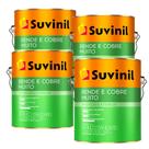 Tinta Rende & Cobre Muito Branco Neve 3,6L C/ 4 Und Suvinil Tinta Rende & Cobre Muito Branco Neve 3,6L C/ 4 Und Suvinil