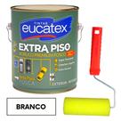 Tinta + Rolo Para Pintar Piso e Calçada 3,6L - Branco