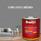 Tinta Semi Brilho Cinza Azulado 800ml Brasiplus Acrílica Lavável. Tinta Semi Brilho Cinza Azulado 800ml Brasiplus Acrílica Lavável.