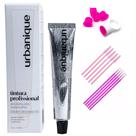Tinta sobrancelhas designer profissional urbanique completo com escovinha microbrush e anel batoque