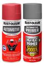 Tinta Spray Alta Temperatura 1093ºc + Primer Cinza Rust Oleum