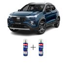 Tinta Spray Automotiva Azul Amalti Fiat 300ml + Spray Verniz 300ml