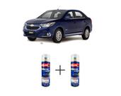 Tinta Spray Automotiva Azul Blue Eyes GM 300ml + Spray Verniz 300ml