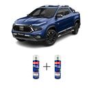 Tinta Spray Automotiva Azul Jazz Fiat 300ml + Spray Verniz 300ml
