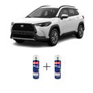 Tinta Spray Automotiva Branco Polar - 040 Toyota 300ml + Spray Verniz 300ml