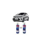 Tinta Spray Automotiva Bright Silver Met - 3D Kia 300ml + Spray Verniz 300ml