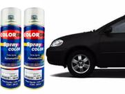 Tinta Spray Automotiva Preto Perola Met - 205 Toyota 300ml + Spray Verniz 300ml Tinta Spray Automotiva Preto Perola Met - 205 Toyota 300ml + Spray Verniz 300ml