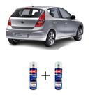 Tinta Spray Automotiva Quick Silver Met - 2R Hyundai 300ml + Spray Verniz 300ml Tinta Spray Automotiva Quick Silver Met - 2R Hyundai 300ml + Spray Verniz 300ml