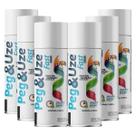 Tinta Spray Branco Brilhante Uso Geral 300ml/130g 6 Unidades Alta Temperatura