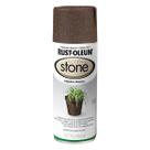 Tinta Spray Efeito Pedra Stone Cor Marrom Rust Oleum