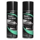 Tinta Spray NADAMOO Preto para Frisos 2 Latas 450 ml Acabamento Acetinado Tinta Spray NADAMOO Preto para Frisos 2 Latas 450 ml Acabamento Acetinado