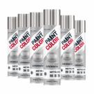 Tinta Spray Paintcolor Uso Geral Cromada Metálica 350ml - 6 Peças