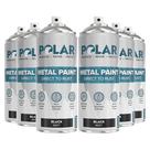 Tinta spray Polar Matte Black 6x400ml de proteção contra ferrugem