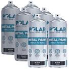 Tinta spray Polar Metal Gloss Black 400mL para metal, madeira e plástico