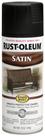 Tinta spray Rust-Oleum, esmalte acetinado preto de 12 onças, conjunto de 6