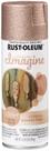 Tinta spray Rust-Oleum Imagine Glitter em ouro rosa 290 ml