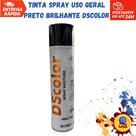 Tinta Spray Uso Geral Preto Brilhante DSColor