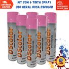 Tinta Spray Uso Geral Rosa DSColor - Kit com 6 unidades Tinta Spray Uso Geral Rosa DSColor - Kit com 6 unidades