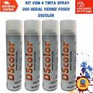 Tinta Spray Uso Geral Verniz Fosco DSColor - Kit com 4 unidades