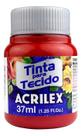 Tinta Tecido fosca 37ml Vermelho Profundo Acrilex