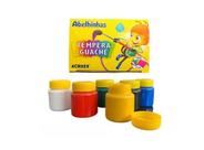 Tinta tempera guache 15ml com 6 cores ACRILEX