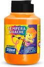 Tinta Têmpera Guache 250ml Neon Laranja 105
