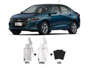 Tinta Tira Risco Automotivo Azul Seeker GM + Verniz 15ml